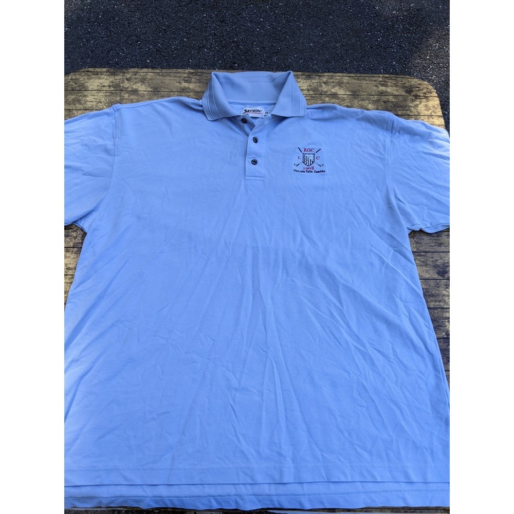 Srixon Victoria Falls Zambia Blue Golf Polo Sz XXL SEE PHOTOS